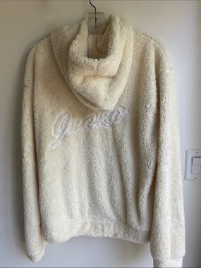 Woman’s Inaka Power Sherpa Fleece Hoodie White Large Like New!